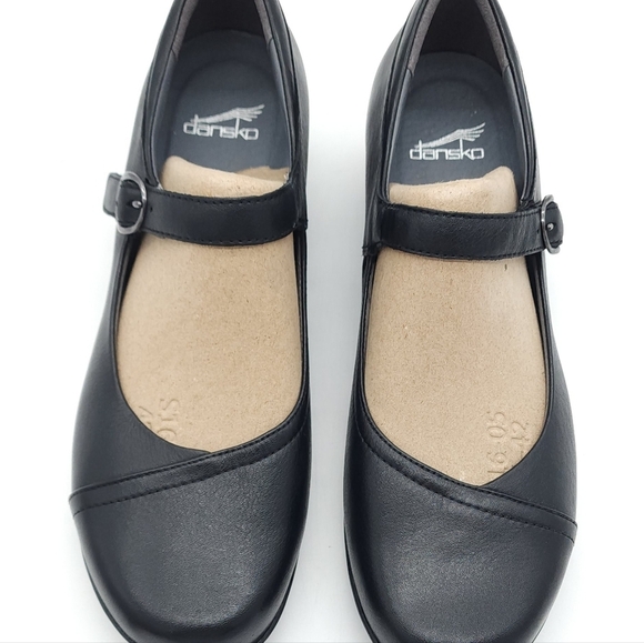 Dansko Fawna Wide Black Milled Nappa Mary Jane Womens Casual Shoes Size 12 EU 42 - Picture 5 of 10